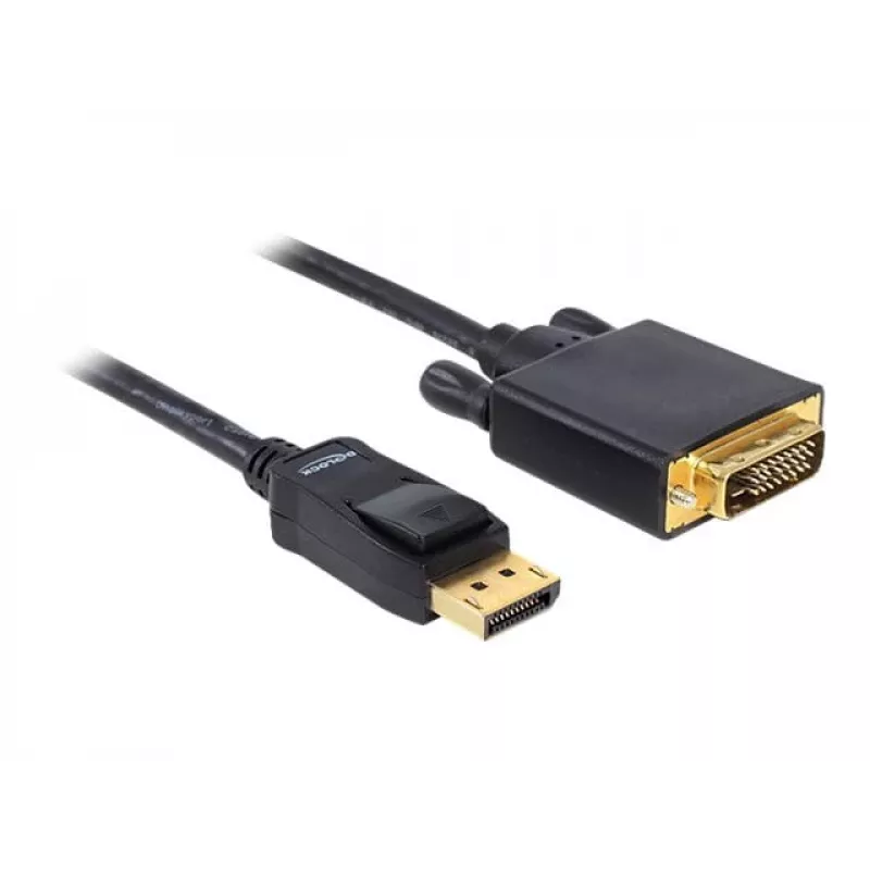 Kabel DeLOCK Displayport zu DVI 24+1 St/St 2m