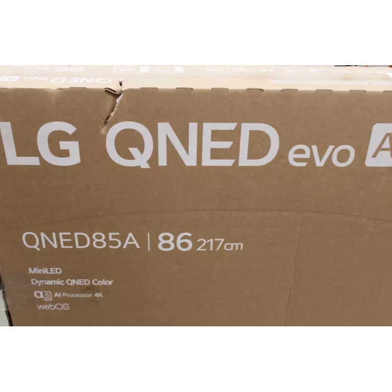 TV LG 86QNED85A3C 86-Zoll Smart TV mit webOS 25, 4K UHD (beschädigte Verpackung)