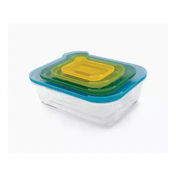 Joseph Joseph Nest Aufbewahrungsbehälter - 4-teiliges Glasset