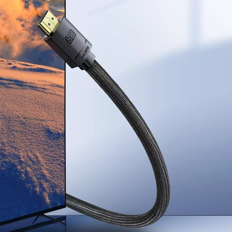 Baseus High Definition Series HDMI 2.1 Kabel, 8K 60Hz, 3D, HDR, 48Gbps, 2m (schwarz)