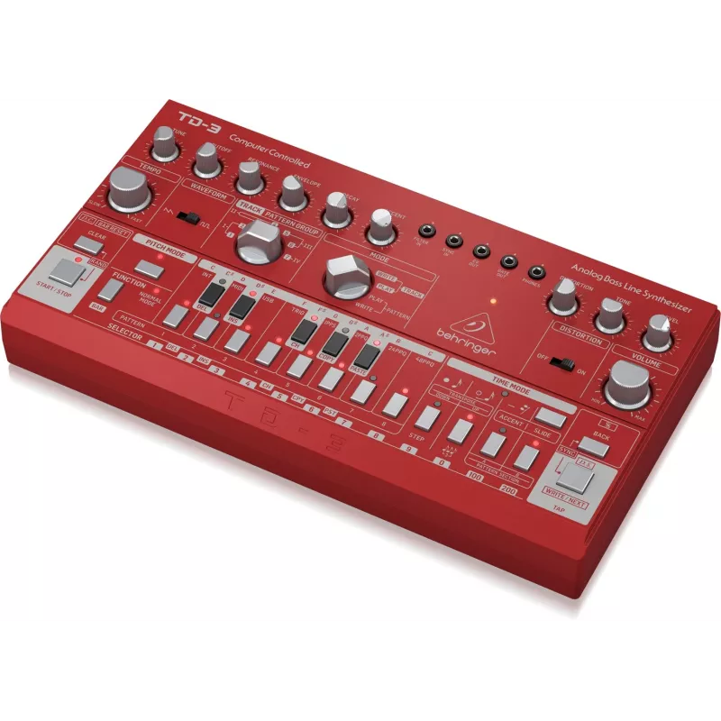 Analoger Synthesizer Behringer TD-3-RD Rot 9V DC