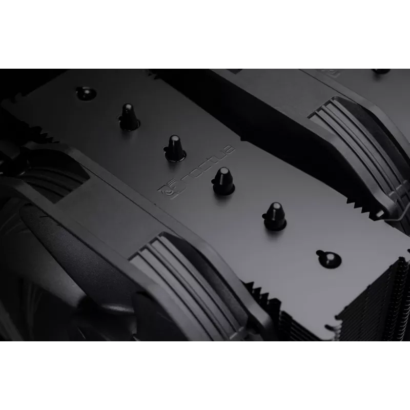 Noctua NH-D15 Chromax Pure Schwarz CPU-Kühler mit zwei 140-mm-Lüftern