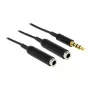 Audiokabel DeLOCK 65575 0,25 m 3,5 mm 2 x 3,5 mm Schwarz