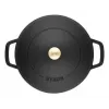 Sauteuse ZWILLING STAUB BRAISERS rund 28 cm, schwarz, Boden-Ø 22,2 cm