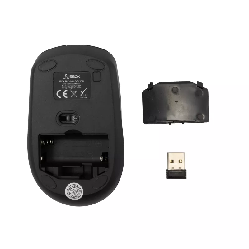 Maus SBOX WM-837 Schwarz USB Typ-A