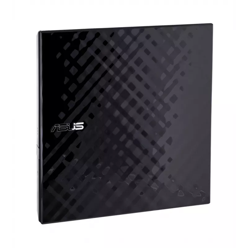 Externes DVD±RW-Optiklaufwerk ASUS SDRW-08D2S-U Lite, USB 2.0, schwarz, 24x CD / 8x DVD, 142×142×20 mm