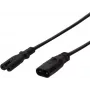 Logilink Netzkabel-Verlängerung, 2 m, schwarz (CP129)
