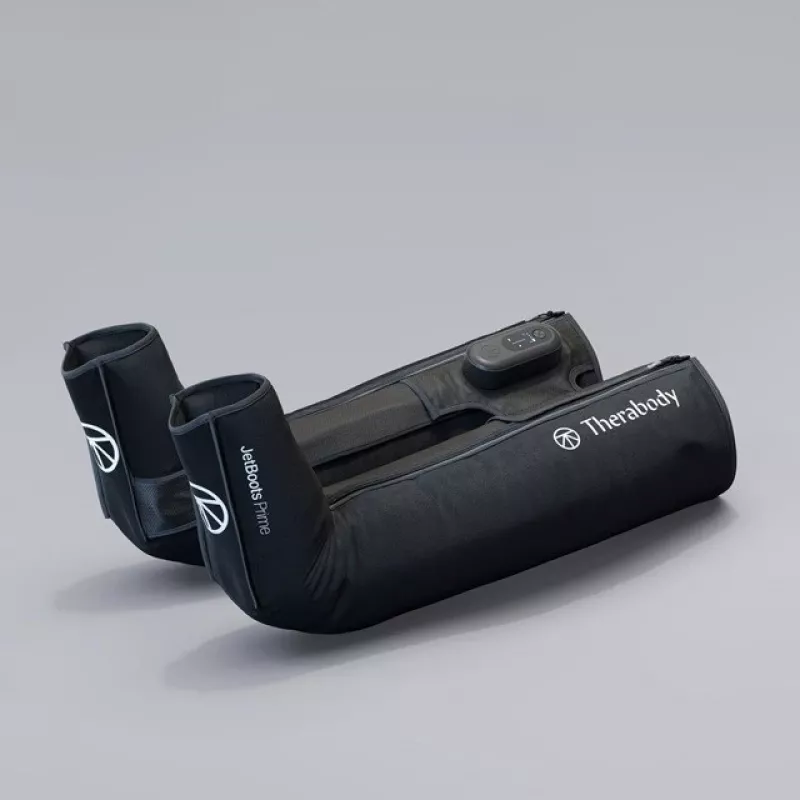 Pneumatische Erholungsstiefel Therabody RecoveryAir JetBoots Prime S — sequenzielles Kompressionssystem, Batterie, 180 min Laufzeit, schwarz, 2,51 kg