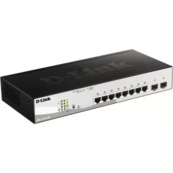 D-Link DGS-1210-10P Managed L2 Gigabit Ethernet (10/100/1000) Power over Ethernet (PoE) 1U Schwarz