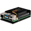 Joy-IT Armor Case BLOCK ACTIVE SBC-Gehäuse geeignet für Entwicklungsplatinen Raspberry Pi (RB-AlucaseP5-07FAN)