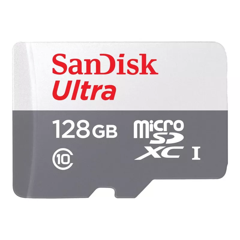 SanDisk Ultra Speicherkarte 128 GB MicroSDXC Class 10 (SDSQUNR-128G-GN3MN)