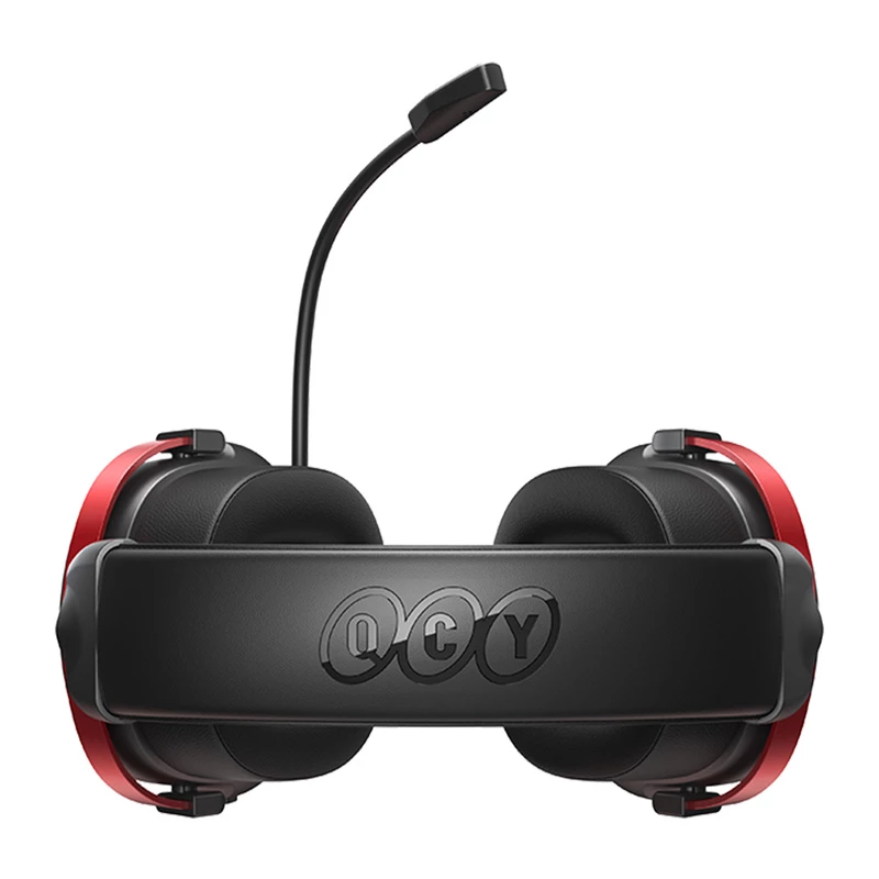 Kabellose Gaming-Kopfhörer QCY Heroad VN200 (schwarz-rot) — ohrumschließend, Mikrofon, Bluetooth