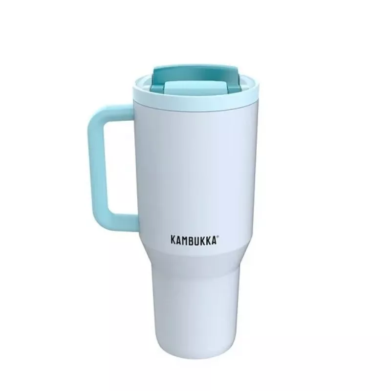 Thermobecher mit Teleskopstrohhalm Kambukka Rio Tumbler 950ml Frosty Coconut