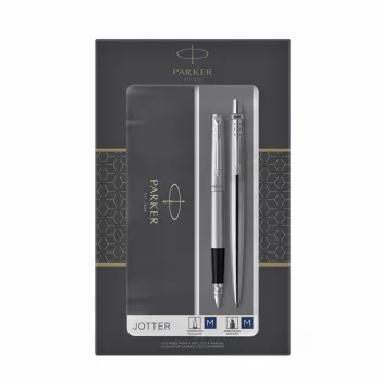 Parker 2093258 Stiftset Schwarz, Silber 2 Stück