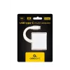 USB-Grafikadapter GEMBIRD A-CM-HDMIF-02-SV, HDMI-Ausgang, bis zu 3840×2160, silber, 58,5×51×11,6 mm