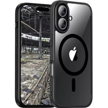 JT Berlin BackCase Pankow Hybrid MagSafe | Apple iPhone 16 | schwarz/transparent | (11098)