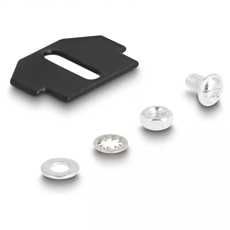 Montageset DeLOCK 88063 Schwarz Metall