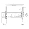 Maclean TV MC-421 Wandhalterung 32 -90 VESA 600x400 80kg Neigbar Universal Verstellbar Wasserwaage Zubehör Flach Schlank