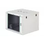 Wandmontierbarer 19-Zoll-Rackschrank DIGITUS Dynamic-N DN-37106 — 9U, 600x600 mm, IP20, Schlüsselschloss