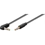 Goobay Audio-Verbindungskabel AUX, 3,5 mm Stereo 3-pol., schlank, CU, abgewinkelt (59526)