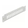 Glasfaser-Patchpanel DeLOCK 10 Zoll 12 Port SC Duplex LC Quad 1U grau