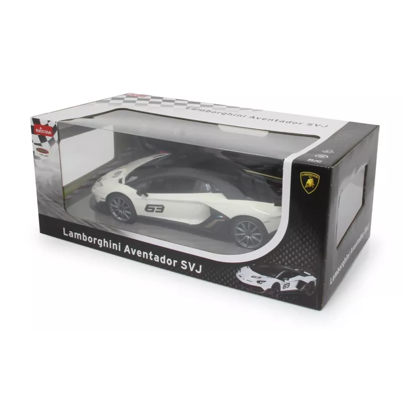Jamara Lamborghini Aventador SVJ Performance 1:14 Weiß 2,4 GHz A – Sportwagen – Elektromotor – 1:16 – Ready-to-Run (RTR) – Weiß – Jungen (405172)