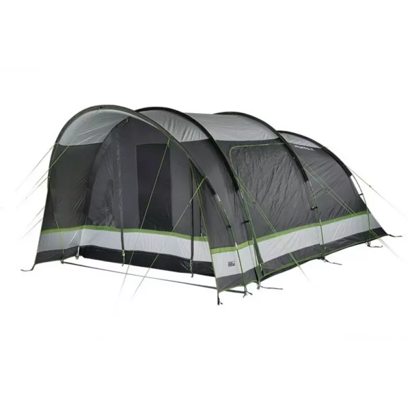 High Peak Brixen 5.0 Kuppelzelt 5 Personen Schwarz, Grün, Grau