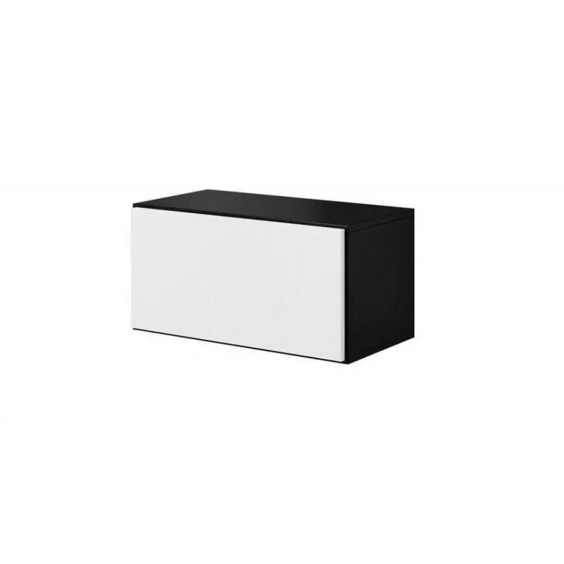 Cama living room furniture set ROCO 8 (2xRO3 + 4xRO6) Schwarz/Schwarz/Weiß