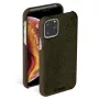 Handyhülle Krusell Birka für Apple iPhone 11 Pro, dunkelbraune Lederoptik-Hülle