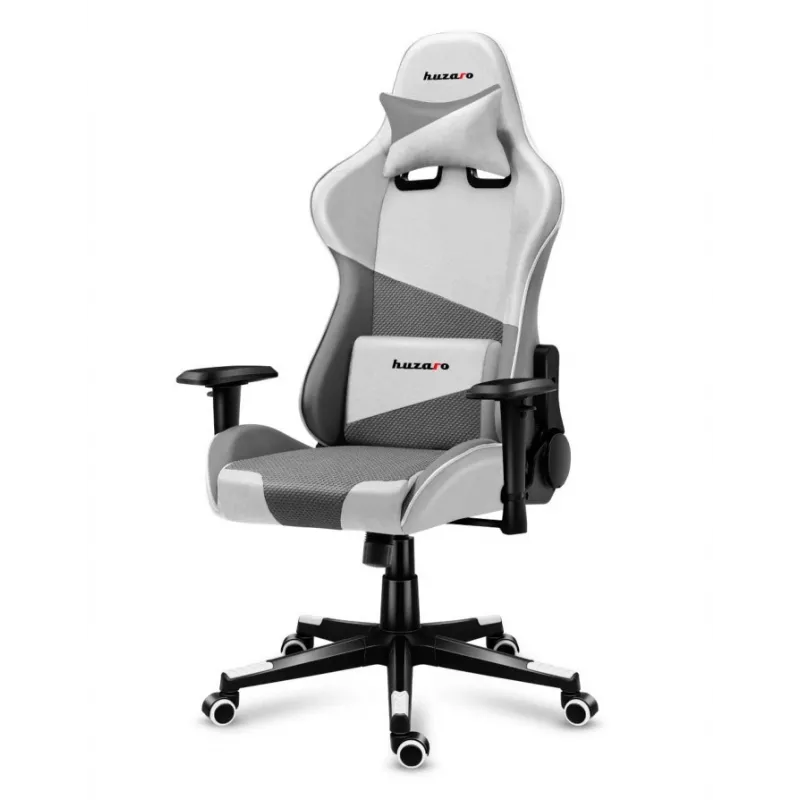 Huzaro Force 6.2 Stk.-Gamingstuhl Bucket-(Schalensitz) Grau, Weiß