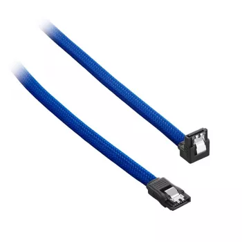 CableMod ModMesh - SATA-Kabel - Serial ATA 150/300/600 - SATA (W) rechtwinklig auf SATA (W) - 60 cm - Blau (CM-CAB-RSAT-N60KB-R)
