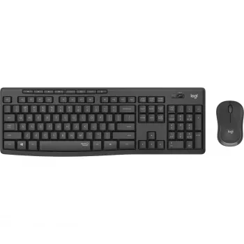 Logitech MK295 Silent – Tastatur-Maus-Set – Kabellos – 2,4 GHz – Graphite – Ungarisches Layout