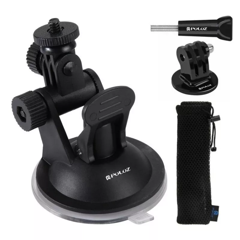 Puluz Auto-Windschutzscheibenhalterung für Actionkameras (inkl. Osmo Action 5 Pro, Insta360 X5)