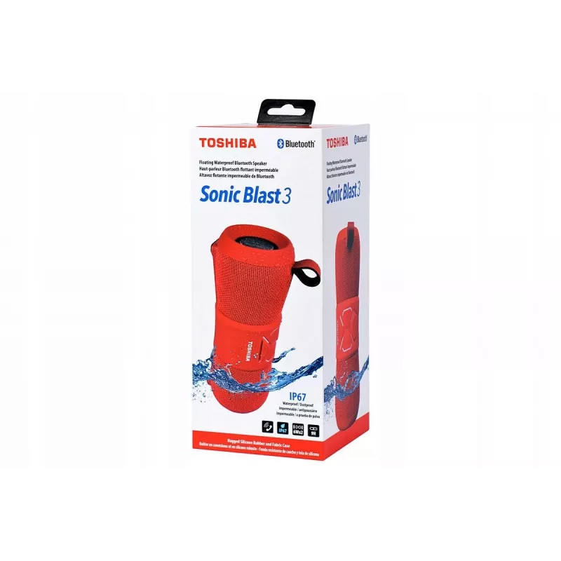 Tragbarer Lautsprecher Toshiba Sonic Blast 3 TY-WSP200 Rot