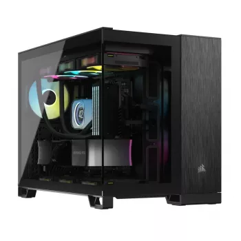 PC-Gehäuse Corsair CC-9011287-WW Midi-Tower Aluminium, Schwarz