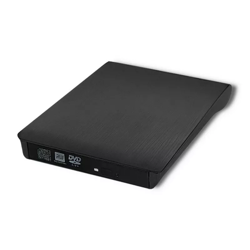 Externes DVD‑RW-Laufwerk QOLTEC 51857 — USB 3.0, SATA-Schnittstelle, DVD±R 8x, DVD±RW 4x, DVD‑RAM 5x, CD 24x, schwarz