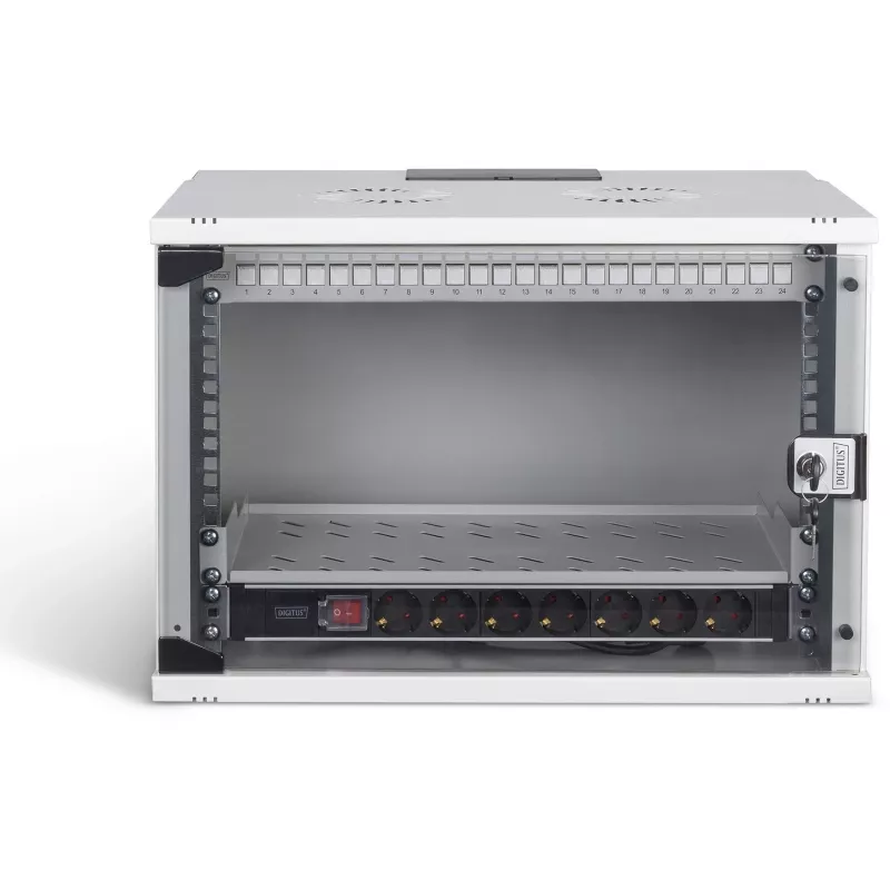 Netzwerk-Set DIGITUS DN-49202-SET 483 mm 7U 540x400 mm Rack-Gehäuse mit 7U Höhe und 540×400 mm Innenabmessungen