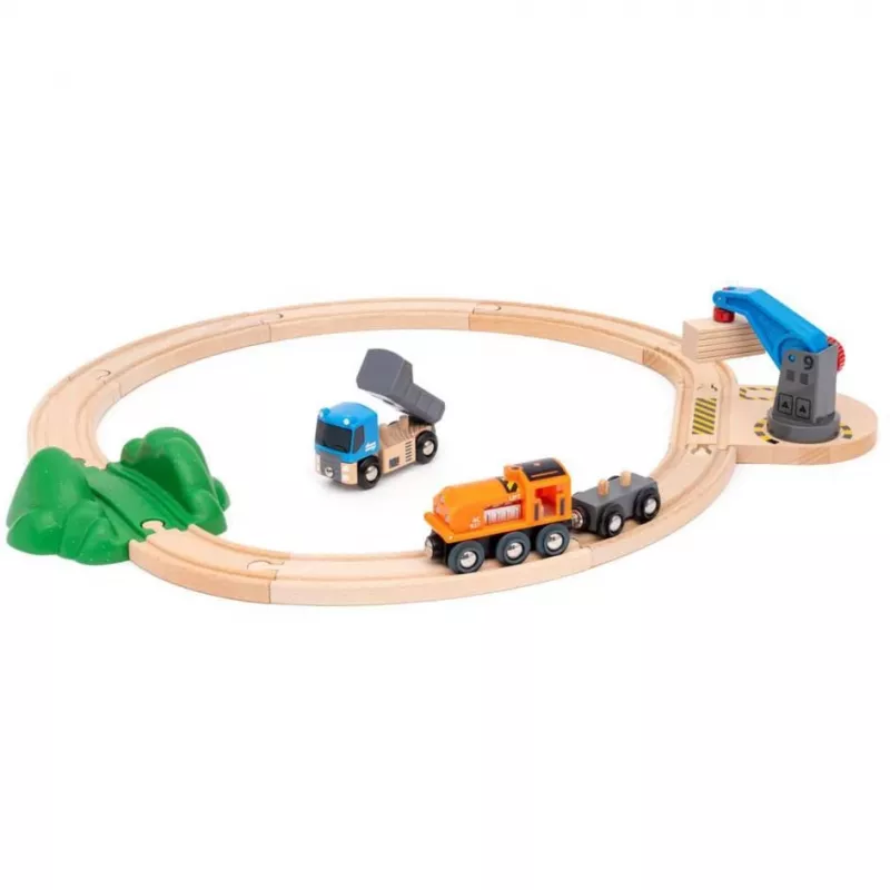 Brio World Güterzug Starter-Set mit Kran