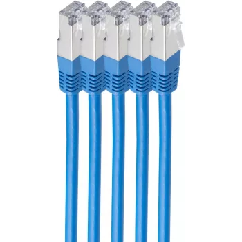 shiverpeaks BS75711-H0.25B-SET5 Netzwerkkabel Blau 0,25 m Cat6 S/FTP (S-STP) (BS75711-H0.25B-SET5)