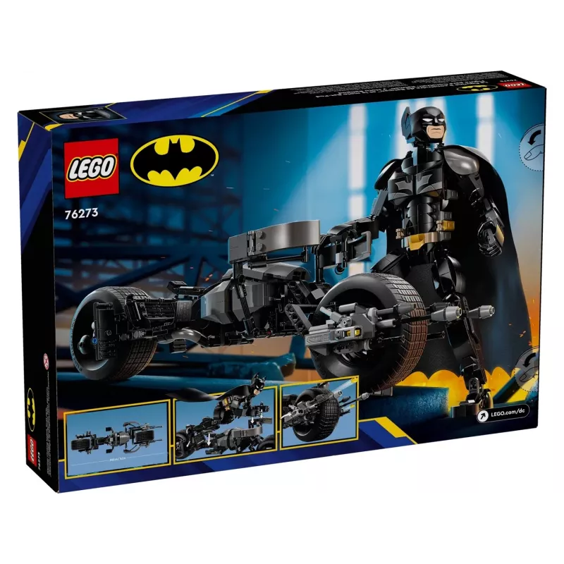 LEGO® DC Batman™: Betmenos konstruierbare Figur und Motorrad 76273