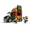 LEGO City Burger Van Food Truck Spielzeug für Jungen und Mädchen ab 5 Jahren, Fahrzeug-Bauspielzeug, Küchen-Spielset mit Verkäufer-Minifigur und Zubehör