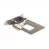Interne M.2- / U.2-Adapterkarte DELOCK 90854 — PCIe 4.0 (Host: PCIe, Ausgänge: M.2 Key M 110 mm, U.2)