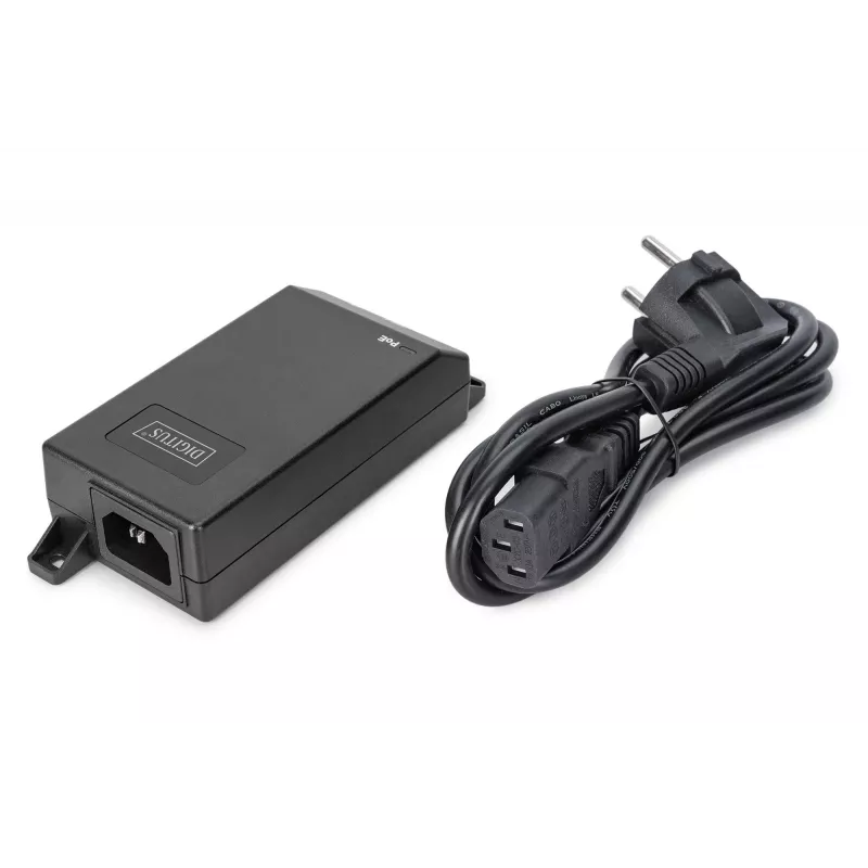 Digitus Gigabit Ethernet PoE+ Injector 802.3at 30 W Schwarz