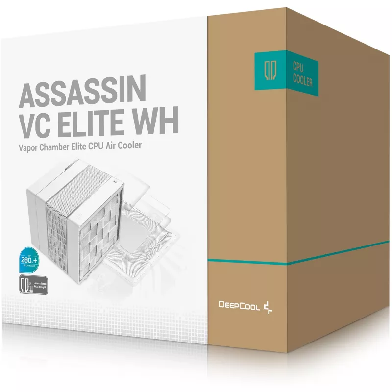 DeepCool Assassin VC Elite WH Prozessor Luftkühler 120/140 mm Weiß 1 St.