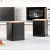 Dosen-Set Salter BW12898EU7, 3-teilig, schwarz, luftdichte Aufbewahrungsbehälter für die Küche