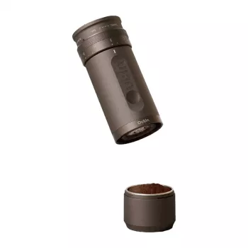 Kaffeemühle mit Kegelmahlwerk OUTIN Outin Fino Schwarz — konisches Mahlwerk, 25 g Fassungsvermögen, Ø 7,3 cm, 199 mm Höhe, 690 g