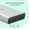 Tragbarer Akku Grün Cell BPLGC20P 20800 mAh Lithium-Ionen, USB-C PD 65W, 2x USB-C + 1x USB-A, Aluminiumgehäuse