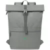 City-Rucksack Rivacase Gremio Grau Polyester rPET 280x135x430mm