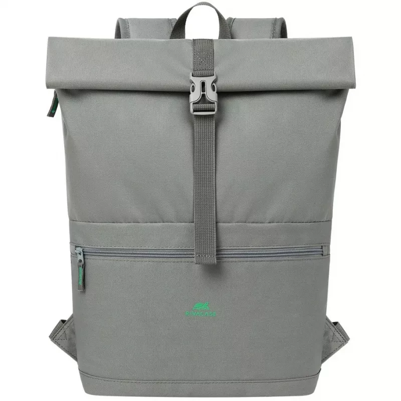 City-Rucksack Rivacase Gremio Grau Polyester rPET 280x135x430mm