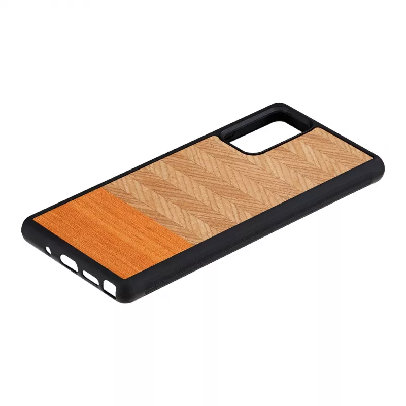 Schutzhülle Man and Wood Galaxy Note 20 Herringbone Arancia Schwarz